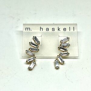 M. Haskell Crystal Earrings NWT